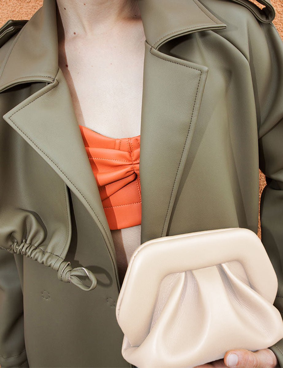 bag gea vegan shell - the moire - clutch