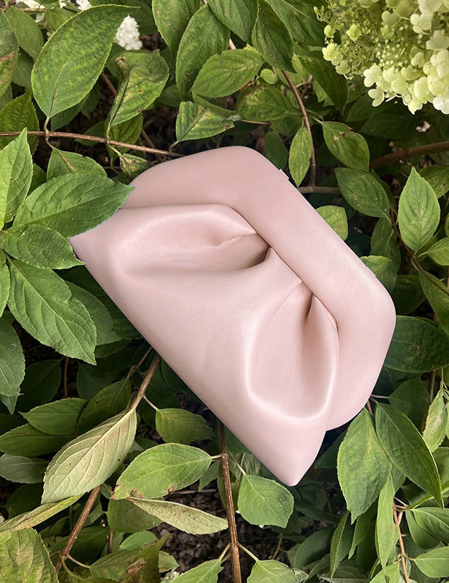 bag tia vegan pink - the moire - clutch