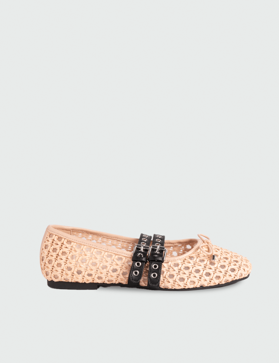 ballerina anna intreccio nude - loafer - ballerina