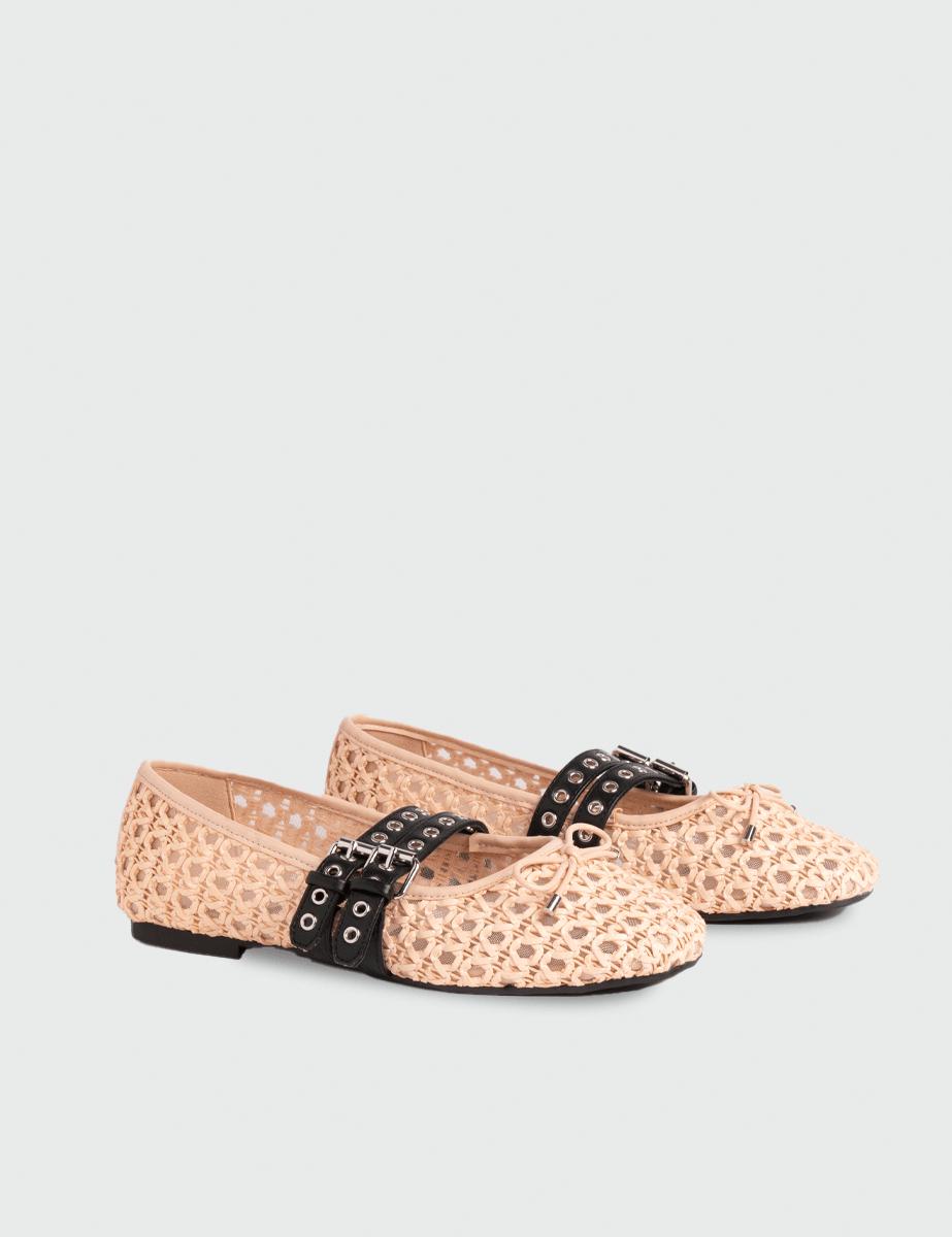 ballerina anna intreccio nude - loafer - ballerina