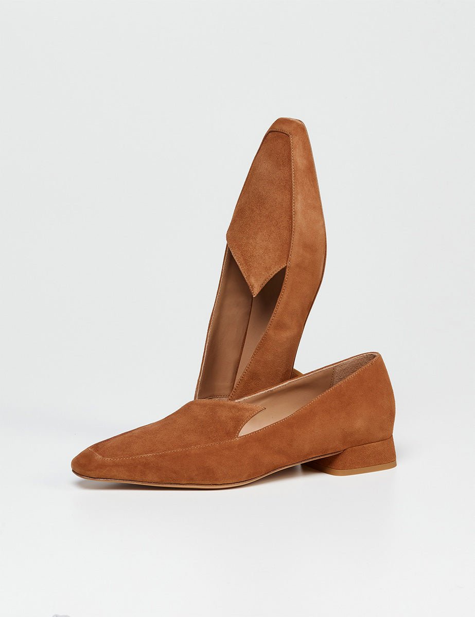 ballerina camoscio cuoio - blufrida - ballerina