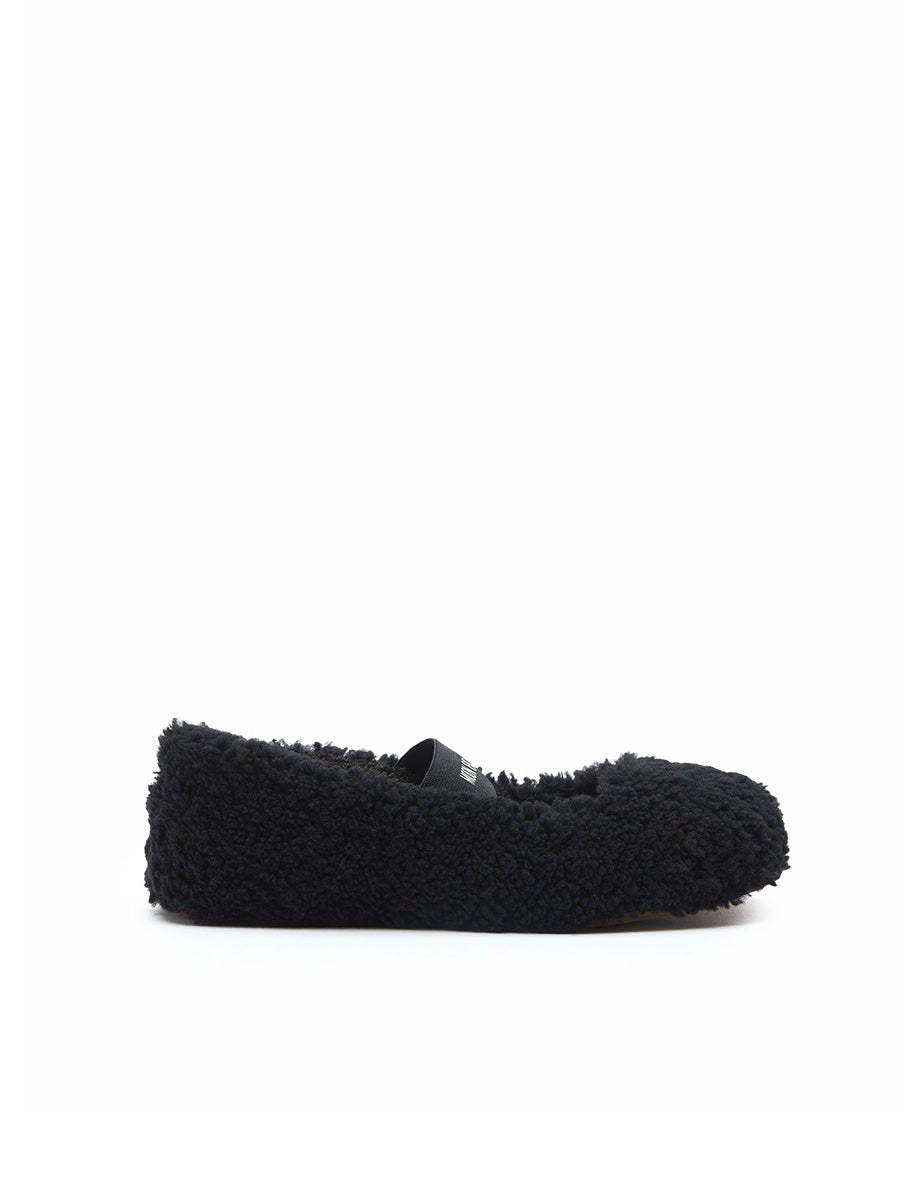 ballerina shearling nero - moon boot - ballerina
