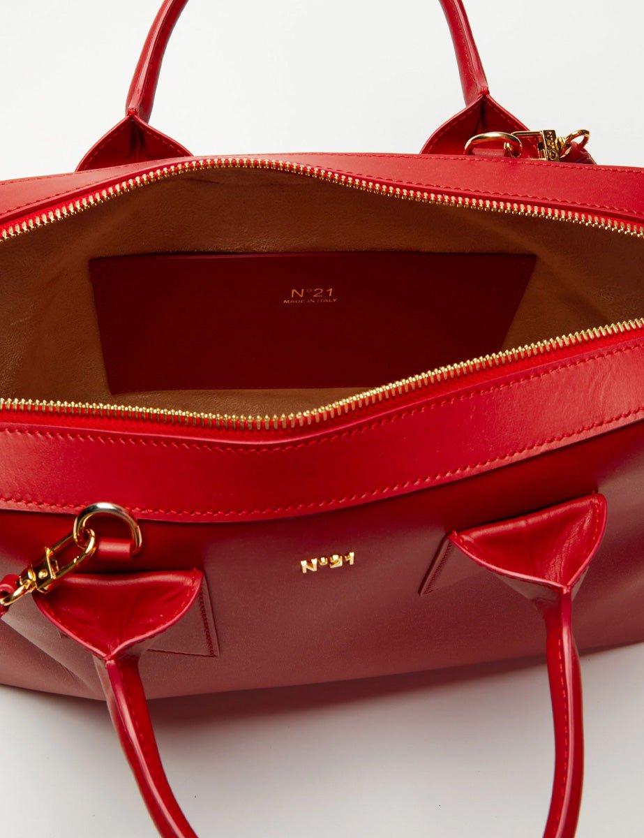 bauletto big leather red - n21 alessandro dell'acqua - shopper