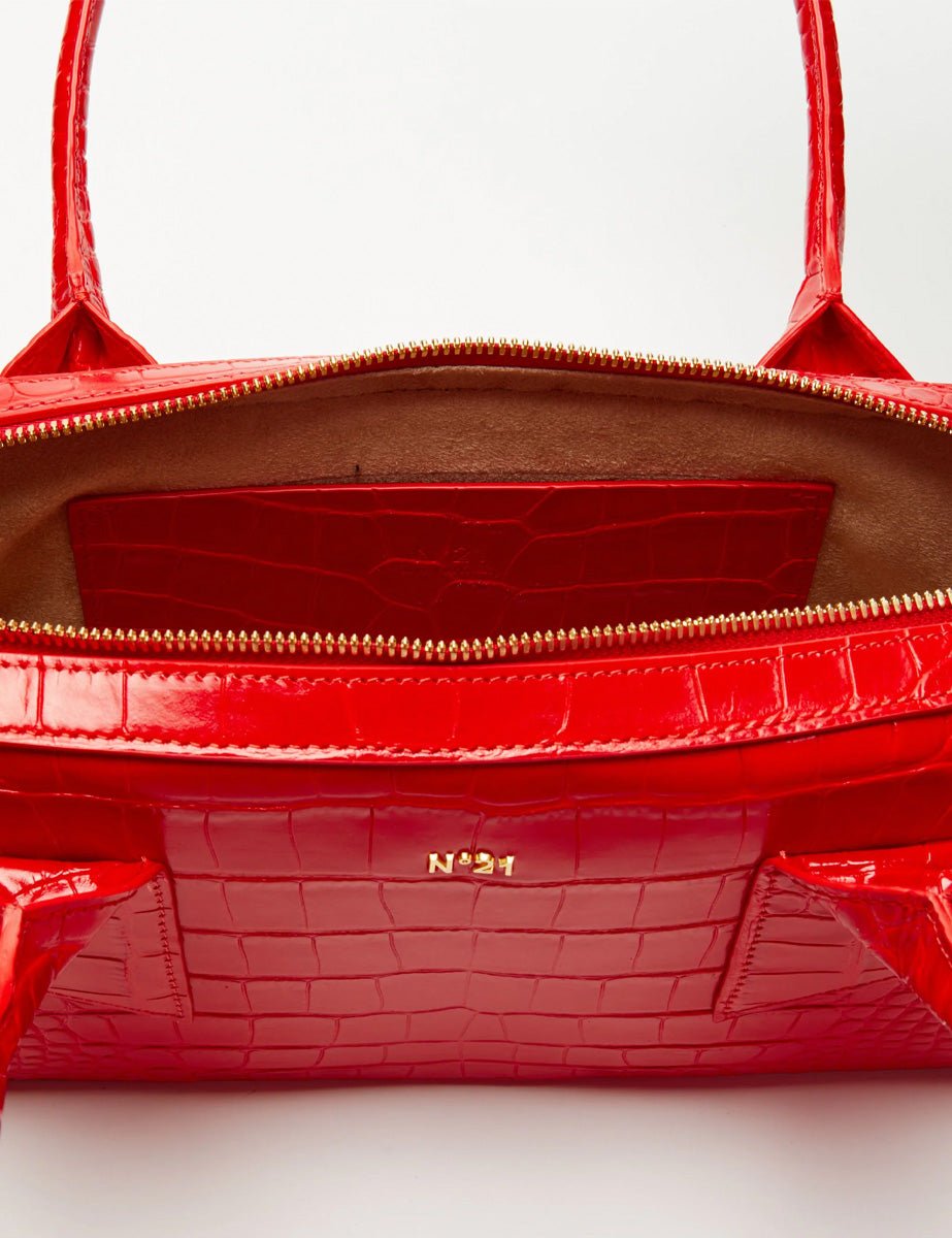 bauletto midi cocco red - n21 alessandro dell'acqua - clutch