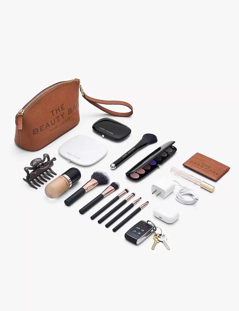 beauty bag leather nero - marc jacobs - clutch