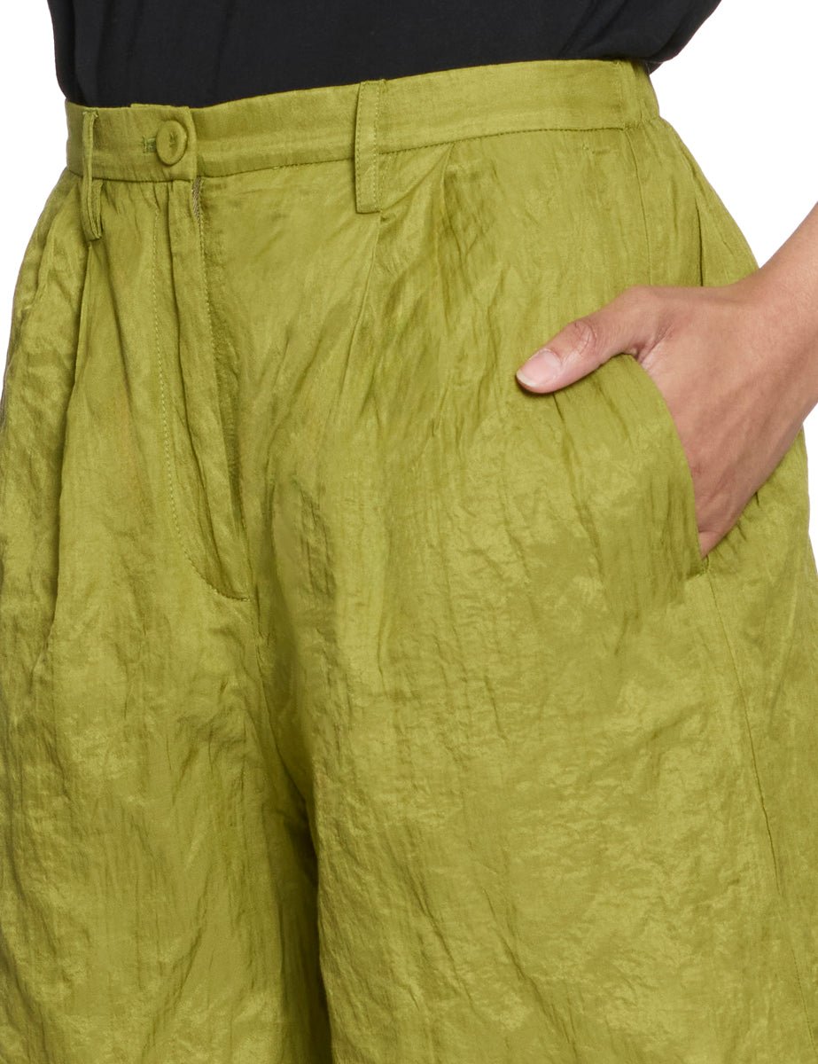 bermuda cotone crinkle aloe - forte forte - bermuda