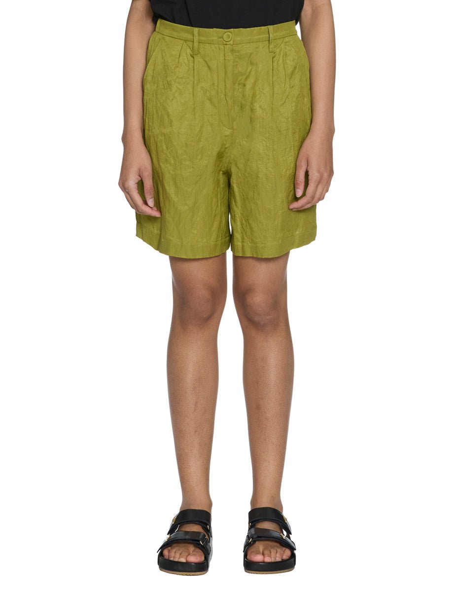 bermuda cotone crinkle aloe - forte forte - bermuda
