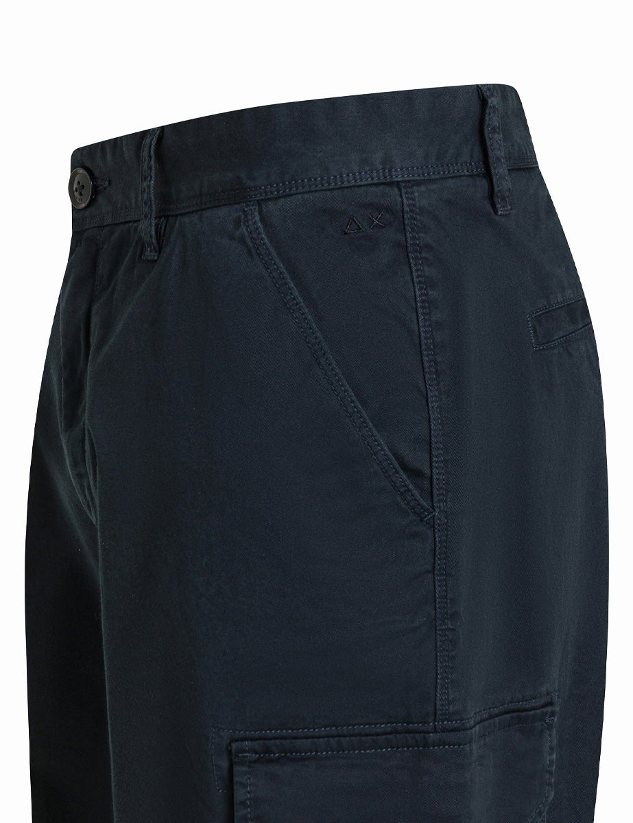 bermuda tascone cotone blu navy - sun68 - pantalone casual