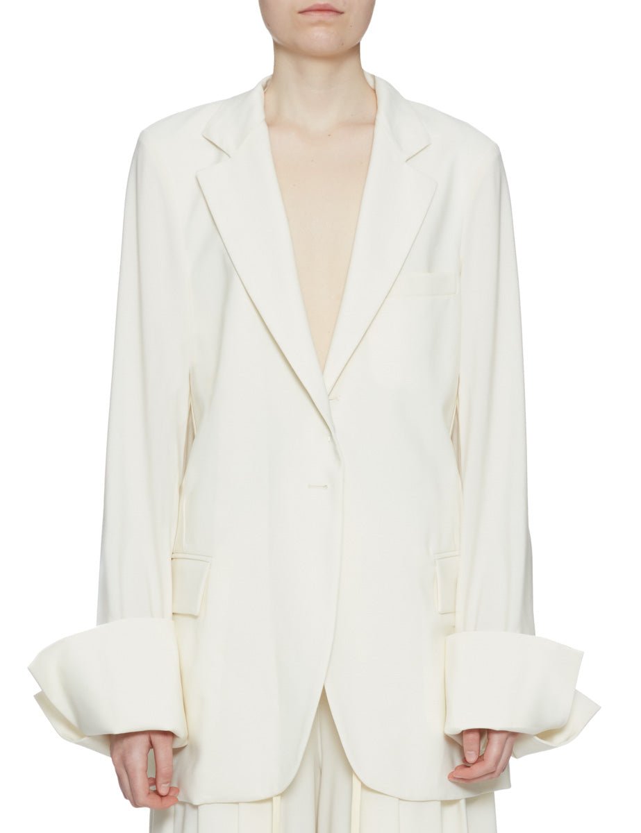 blazer birkin over crepe ecru - jejia - blazer