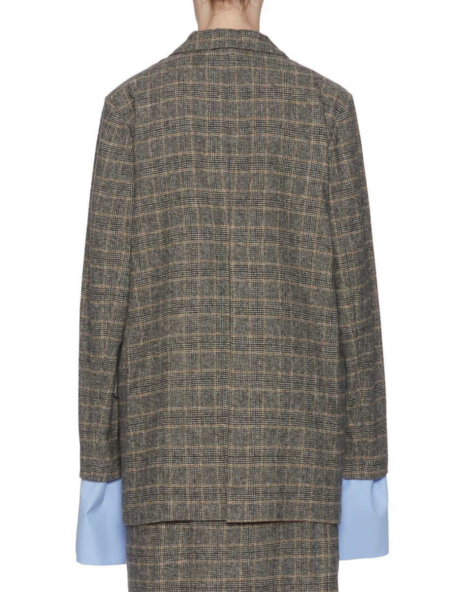 blazer birkin principe di galles grigio - jejia - blazer