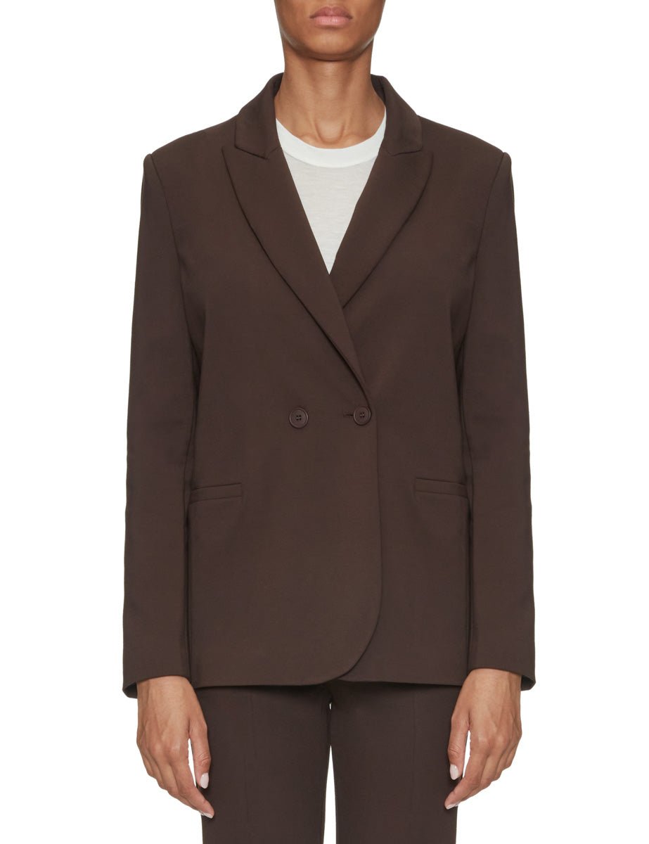 blazer doppiopetto revers lancia punto milano moro - blufrida - blazer