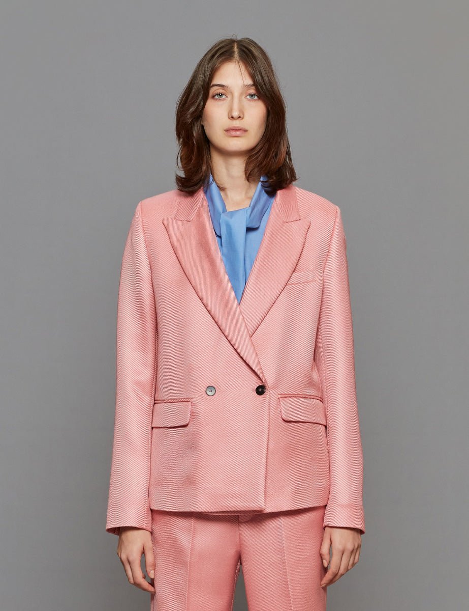 blazer doppiopetto rose - forte forte - blazer