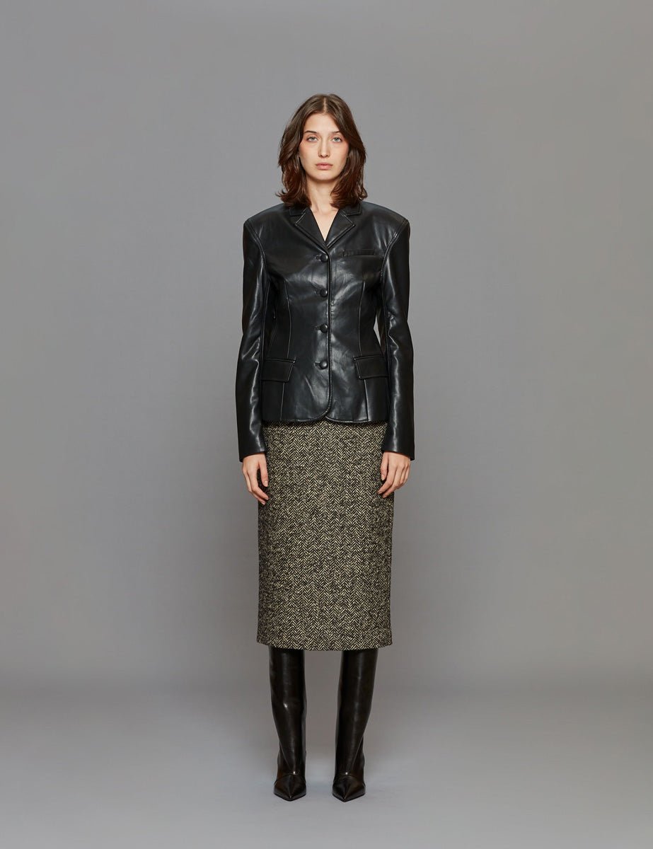 blazer fitted nero - rotate - blazer