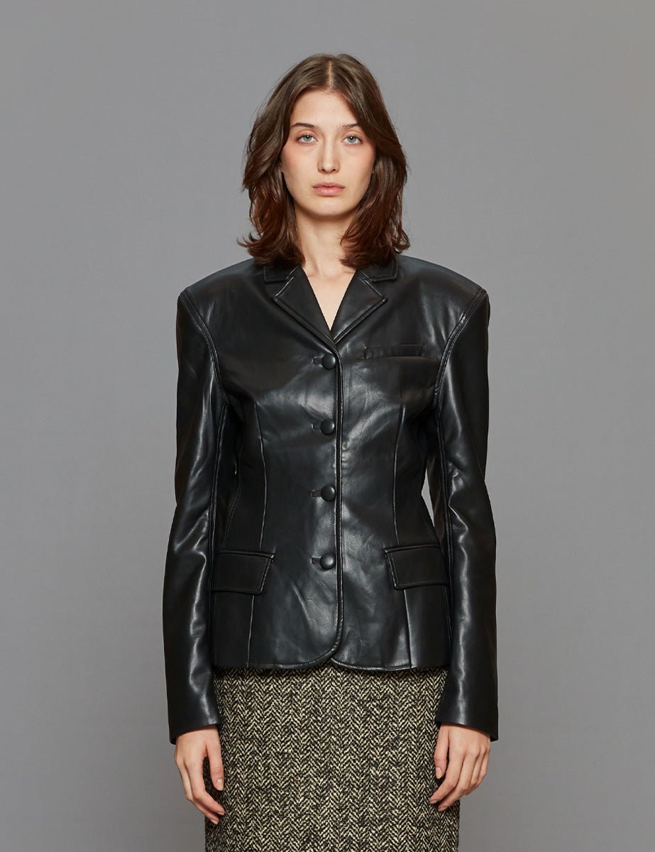 blazer fitted nero - rotate - blazer