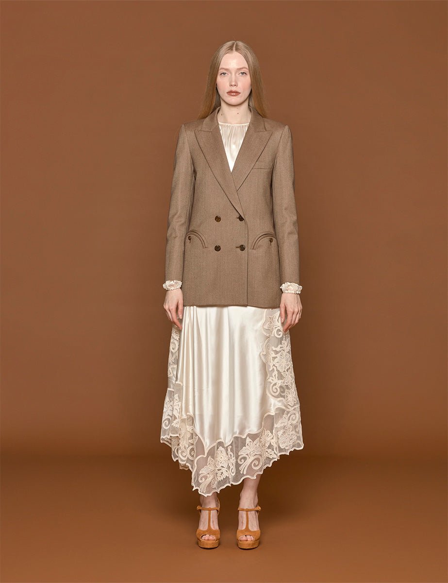 blazer kamaxitha everyday brown - blaze - blazer