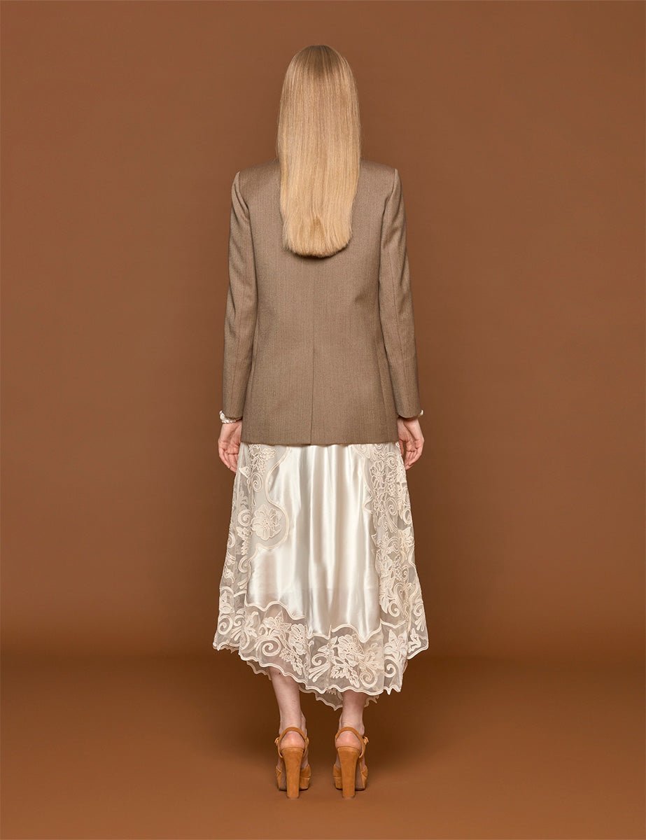 blazer kamaxitha everyday brown - blaze - blazer