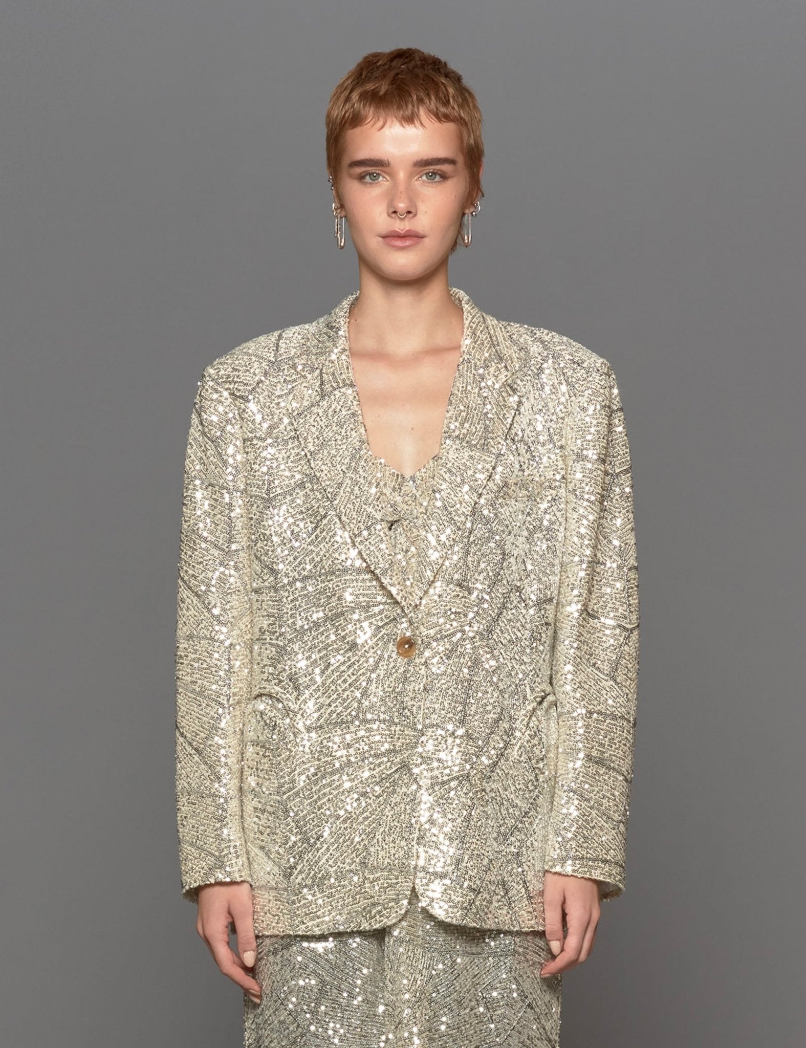 blazer lady soul chiller argento - blaze - blazer