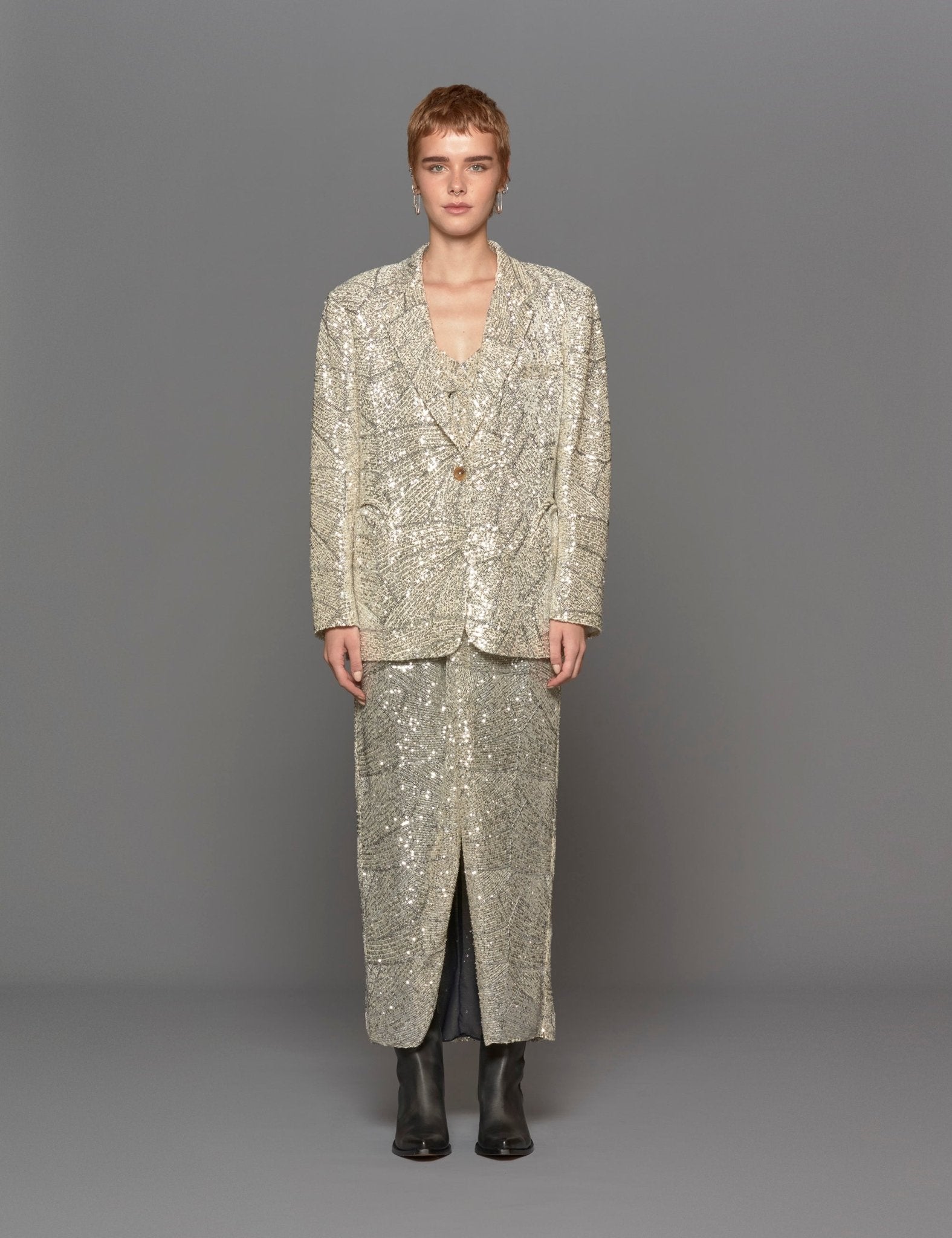 blazer lady soul chiller argento - blaze - blazer