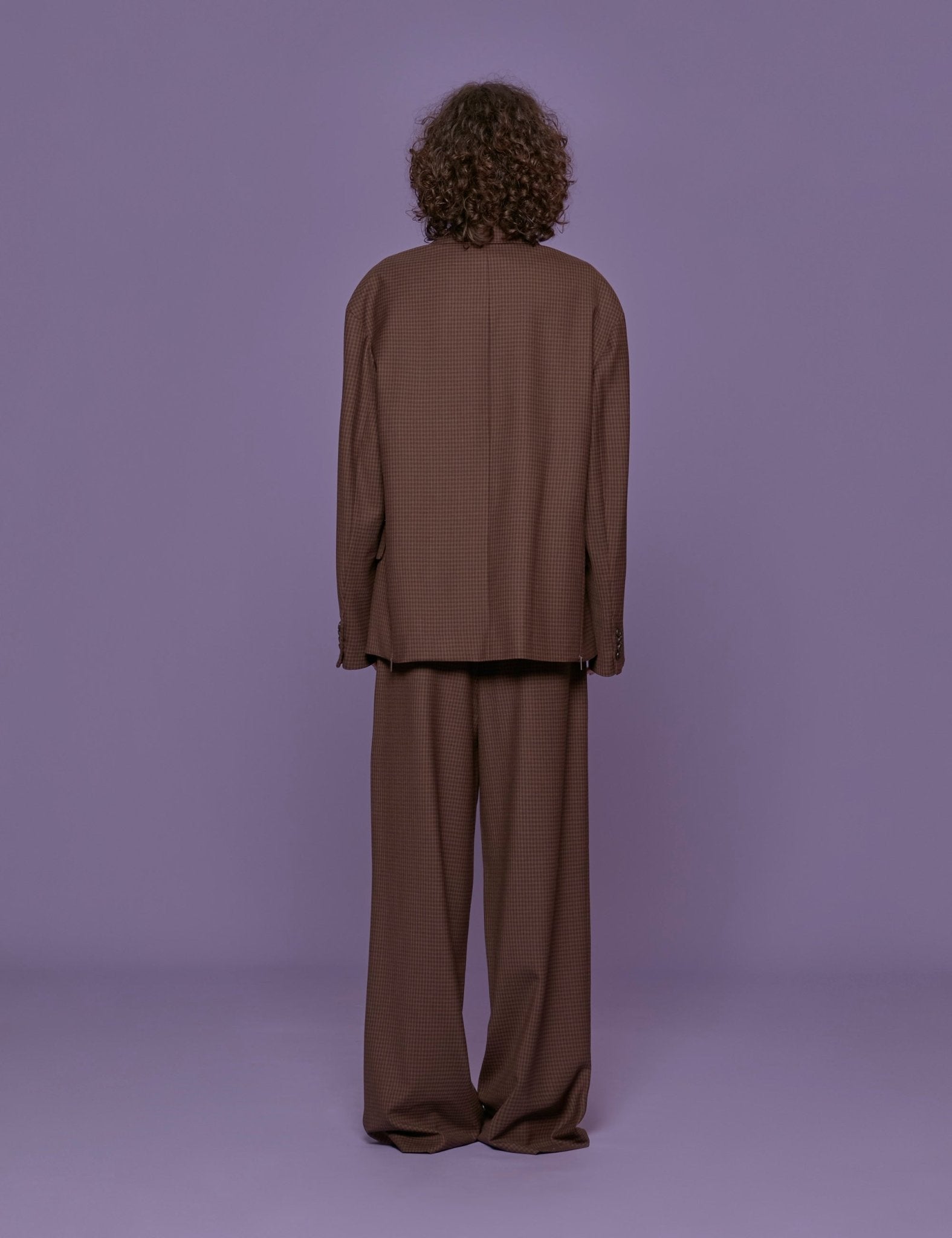 blazer liam quadretti marrone - tibi - blazer