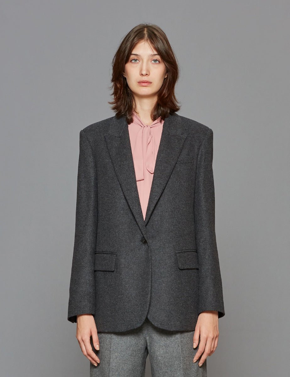 blazer monopetto antracite - forte forte - blazer