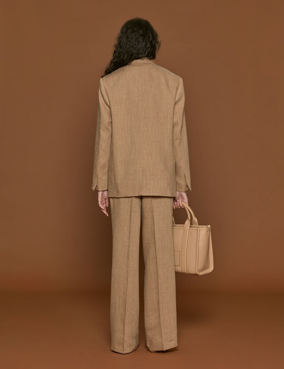 blazer monopetto camel melange - rohe - blazer