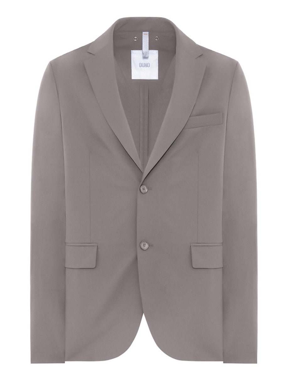 blazer monopetto due bottoni tessuto tecnico beige - duno - blazer