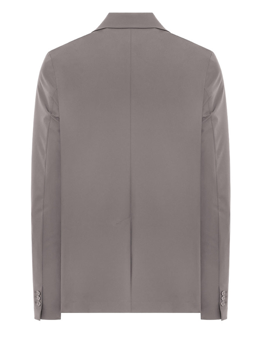 blazer monopetto due bottoni tessuto tecnico beige - duno - blazer