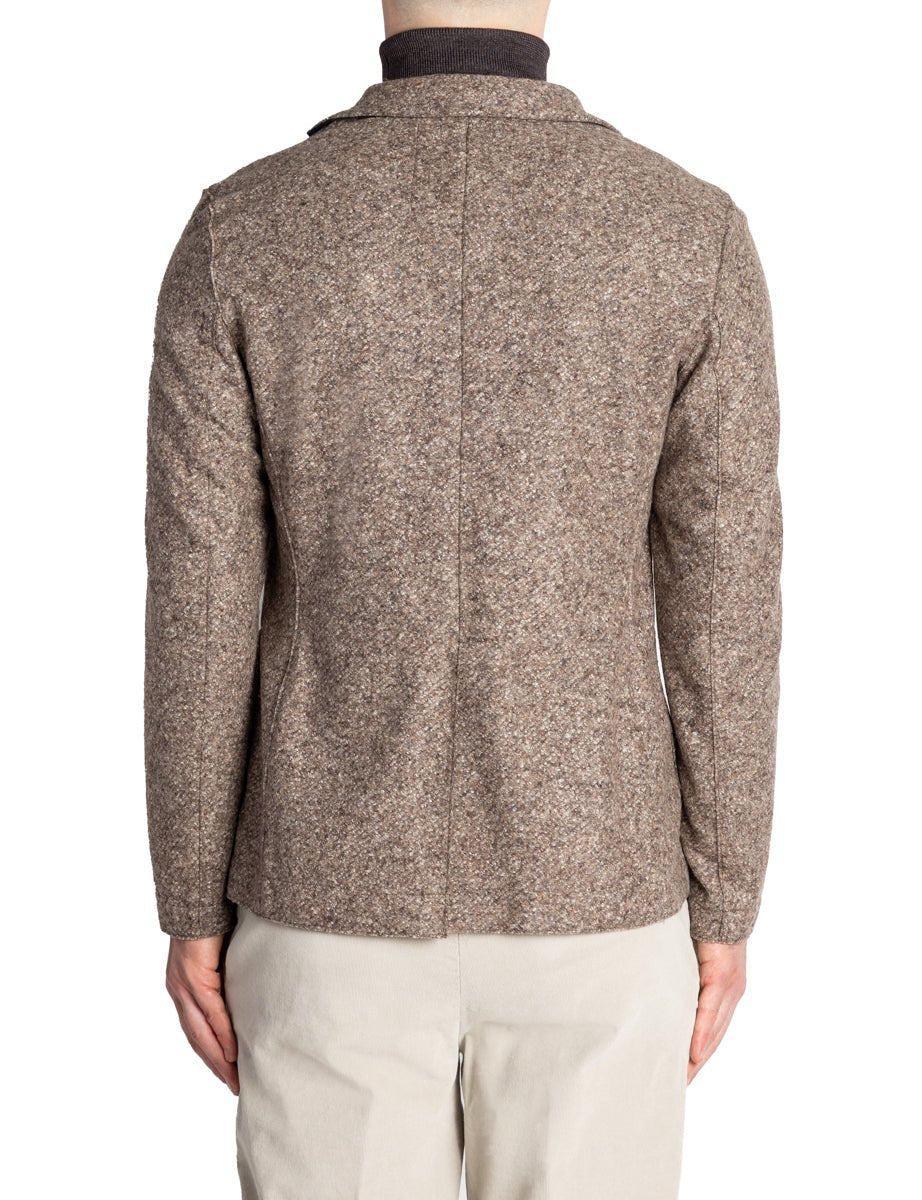 blazer monopetto fantasia marrone - bob - blazer