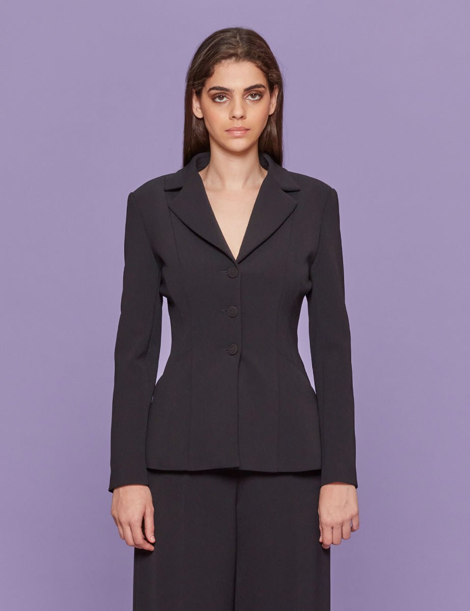 blazer monopetto nero - blufrida - blazer