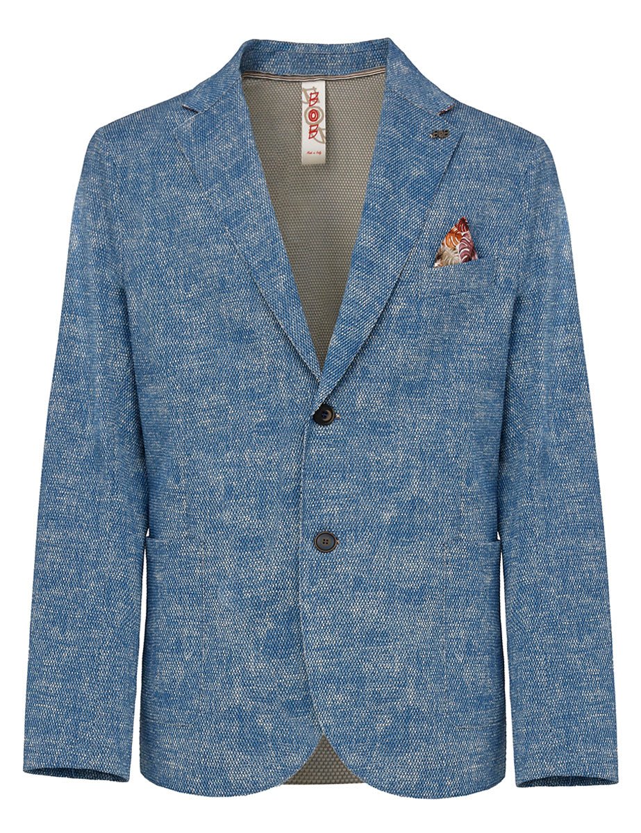 blazer monopetto nido ape copy blu - bob - blazer