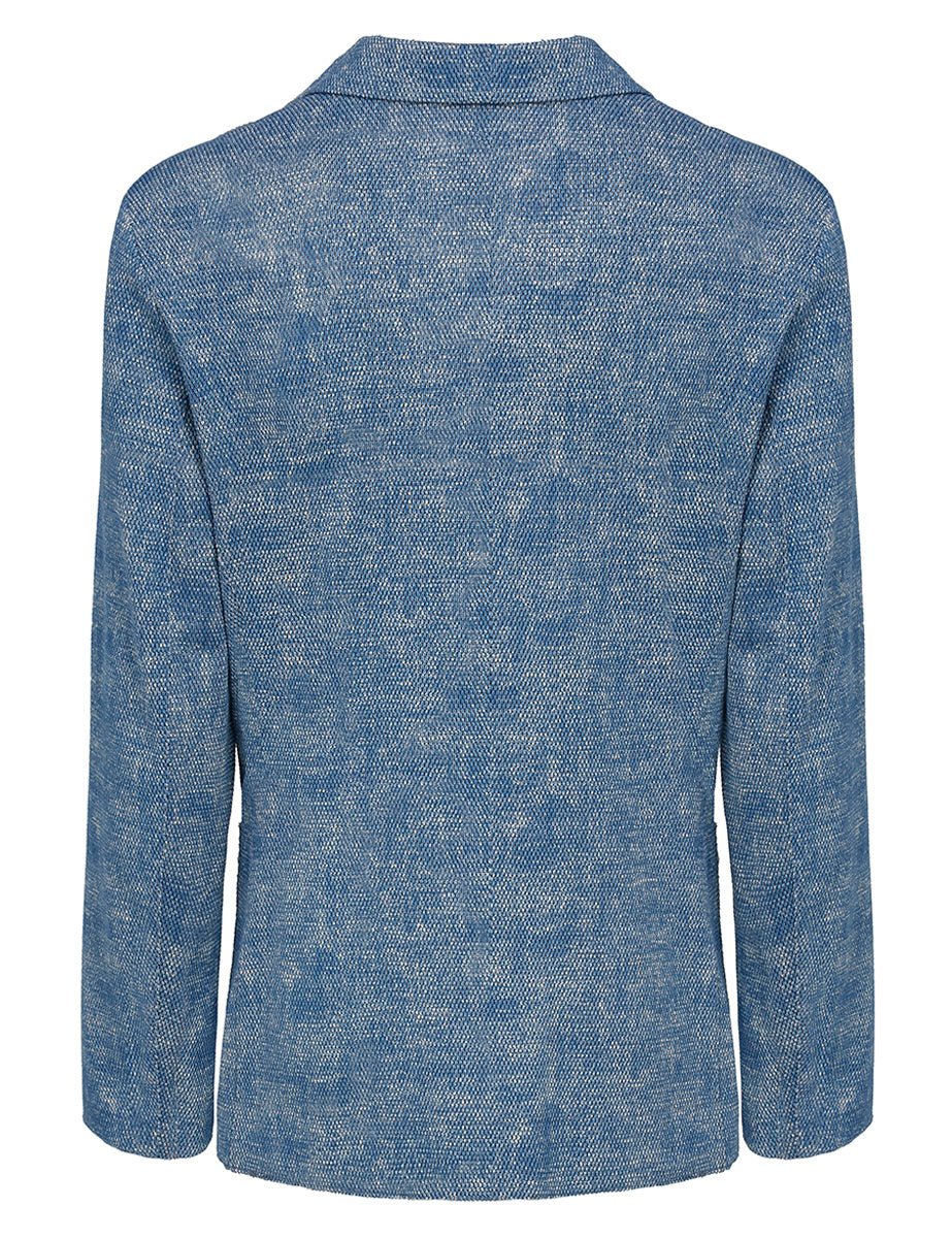 blazer monopetto nido ape copy blu - bob - blazer