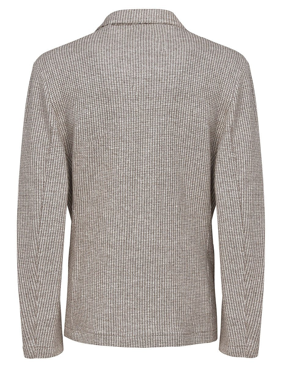 blazer monopetto noce - bob - blazer