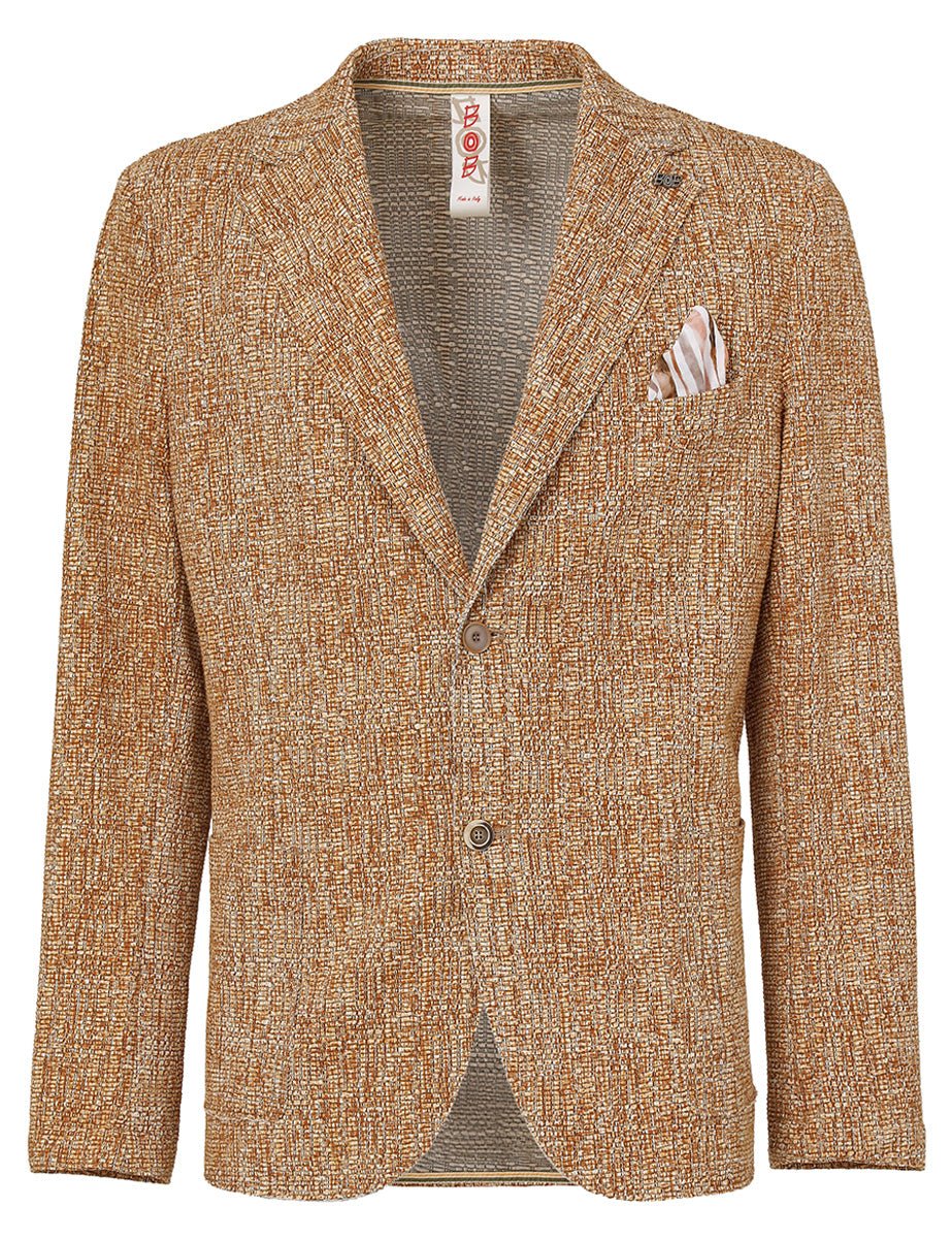 blazer nido ape monopetto fantasia grano - bob - blazer