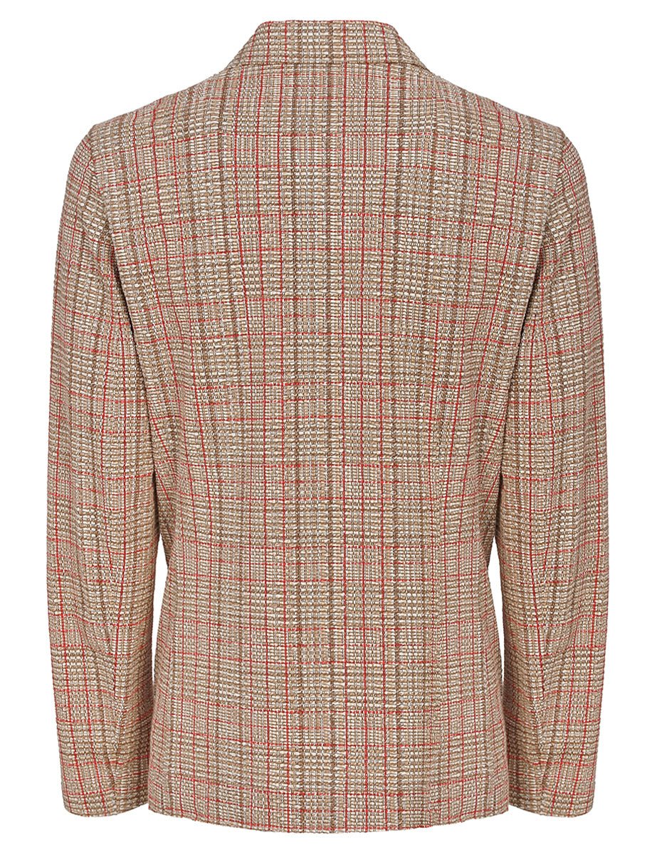 blazer nido ape monopetto fantasia moro rosso - bob - blazer