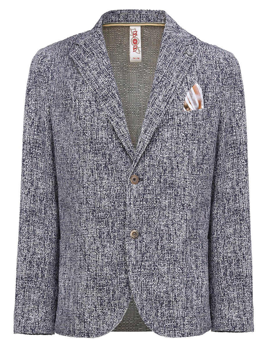 blazer nido ape monopetto fantasia viola - bob - blazer