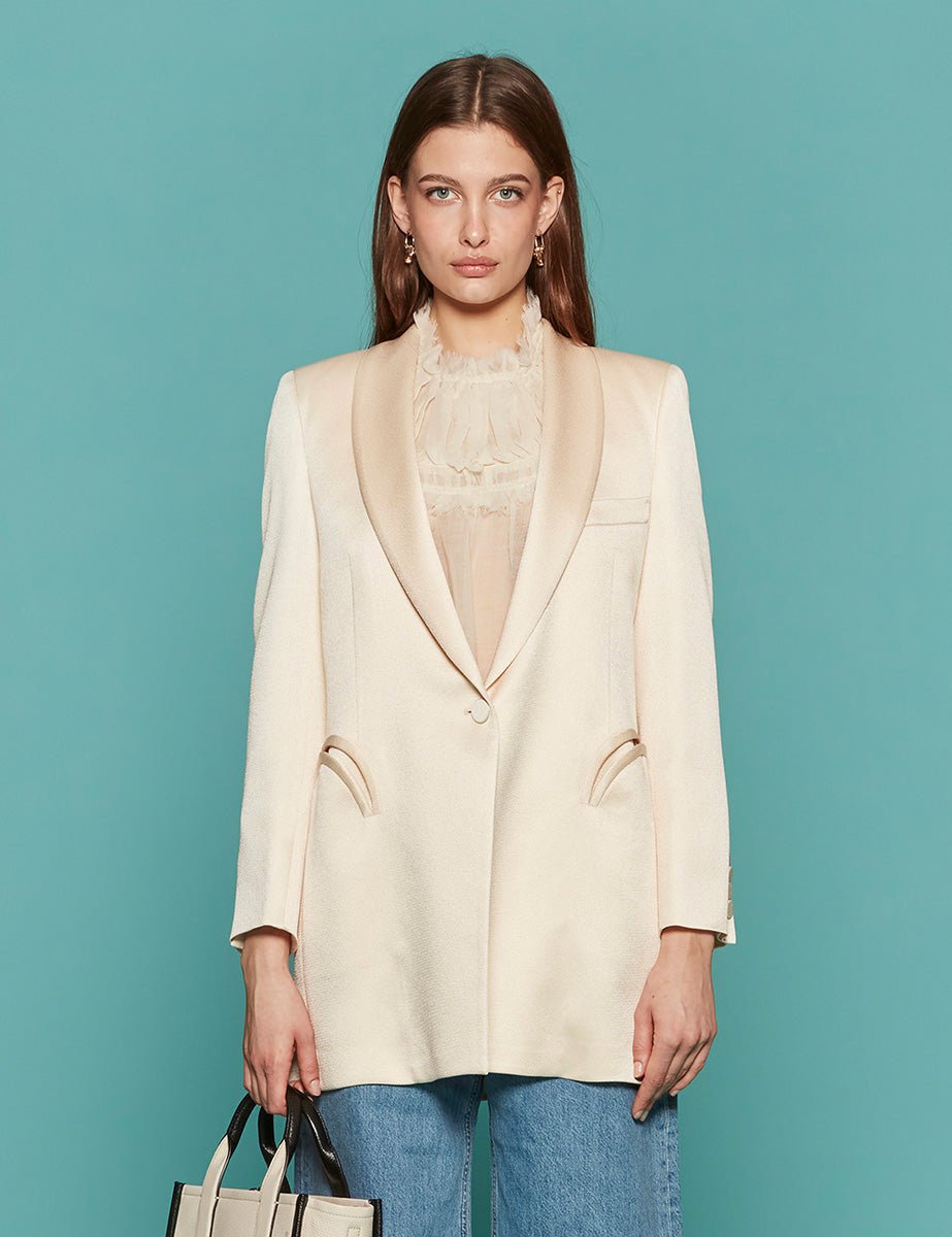 blazer novalis robe ivory - blaze - blazer