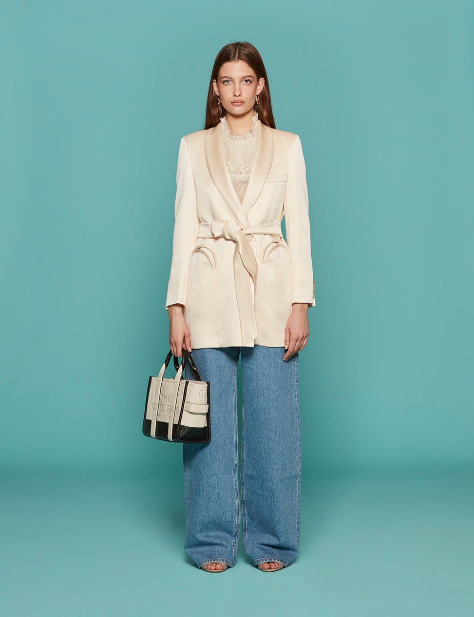 blazer novalis robe ivory - blaze - blazer