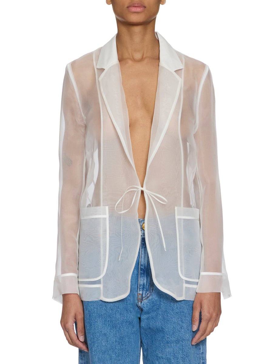blazer organza silk giglio - forte forte - blazer
