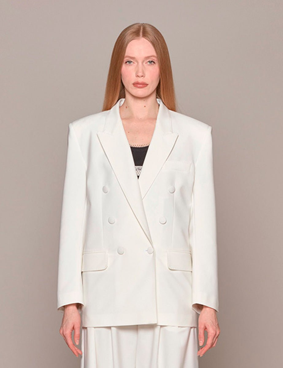 blazer over gabrielle bianco sporco - hebe studio - blazer