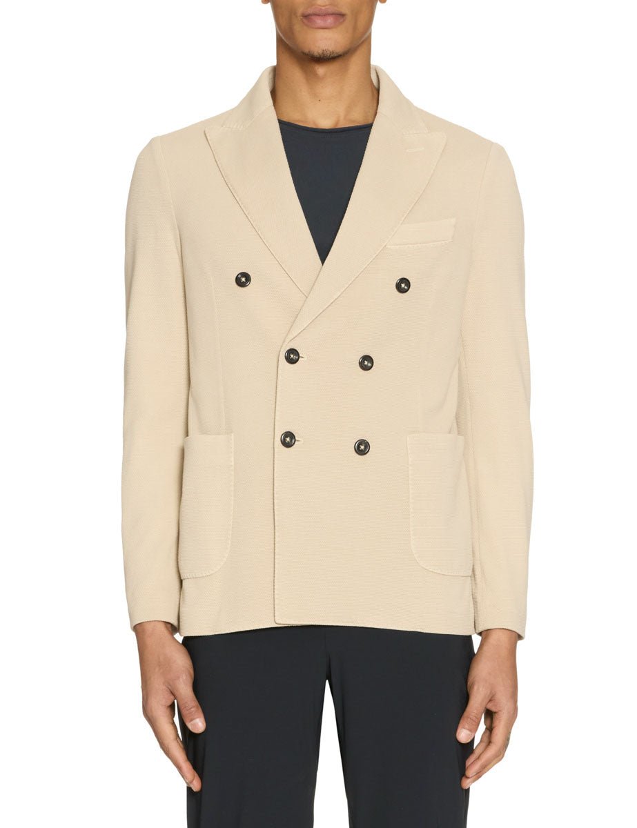 blazer oxford doppiopetto coconut - circolo 1901 - blazer