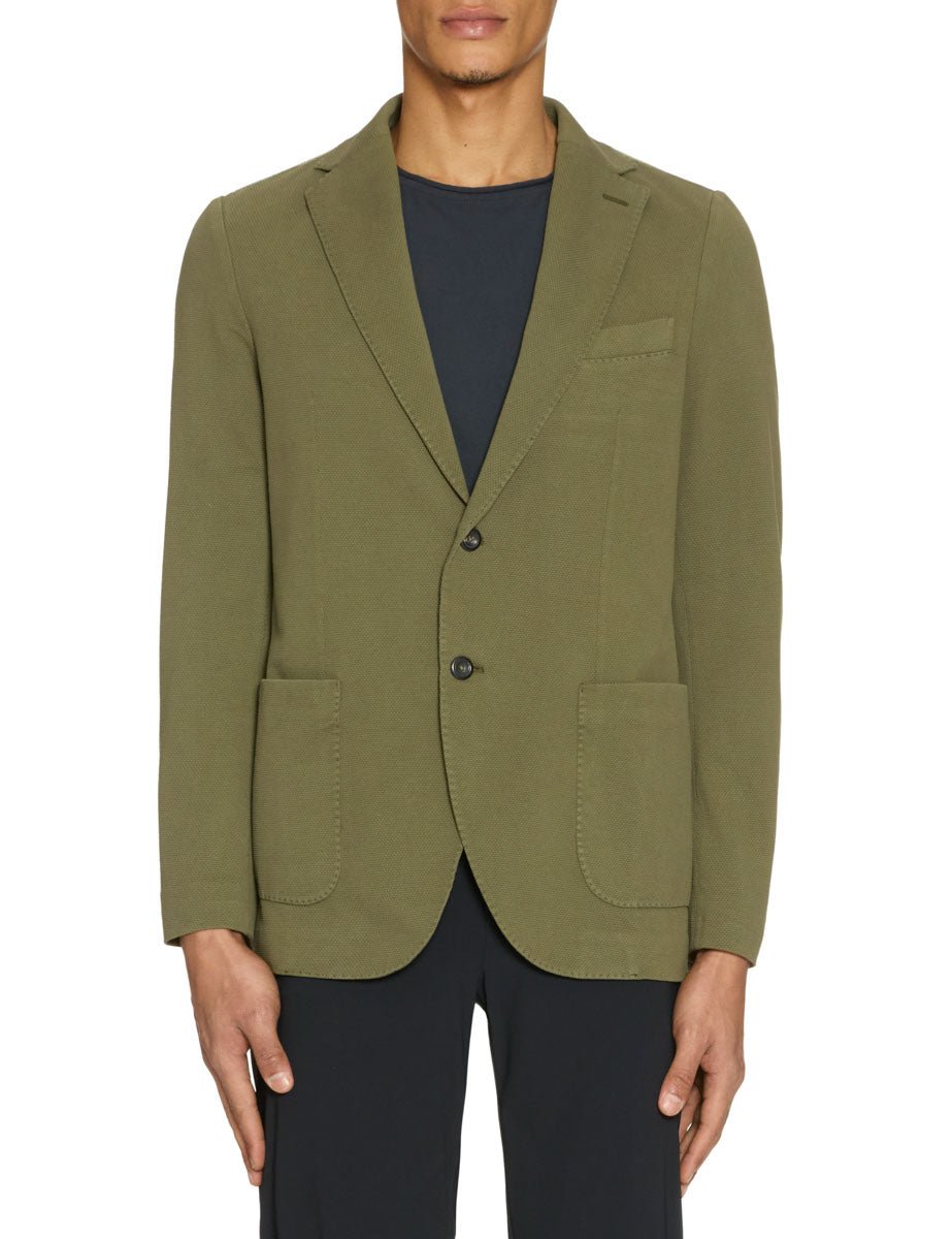 blazer oxford monopetto dark leaf - circolo 1901 - blazer