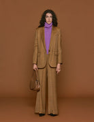 blazer principe di galles caramel - forte forte - blazer