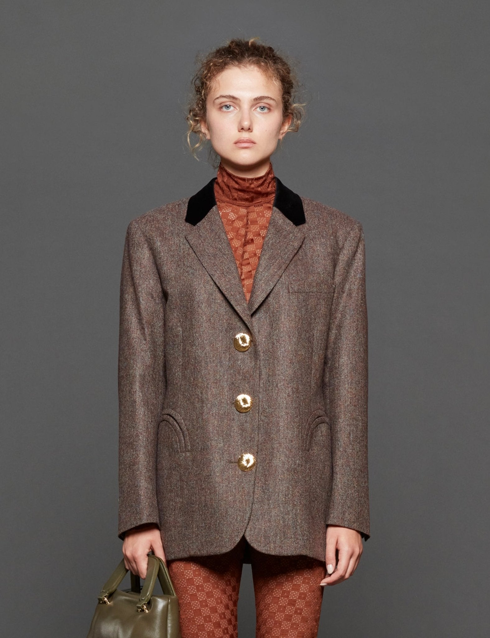 blazer samata marrone - blaze - blazer