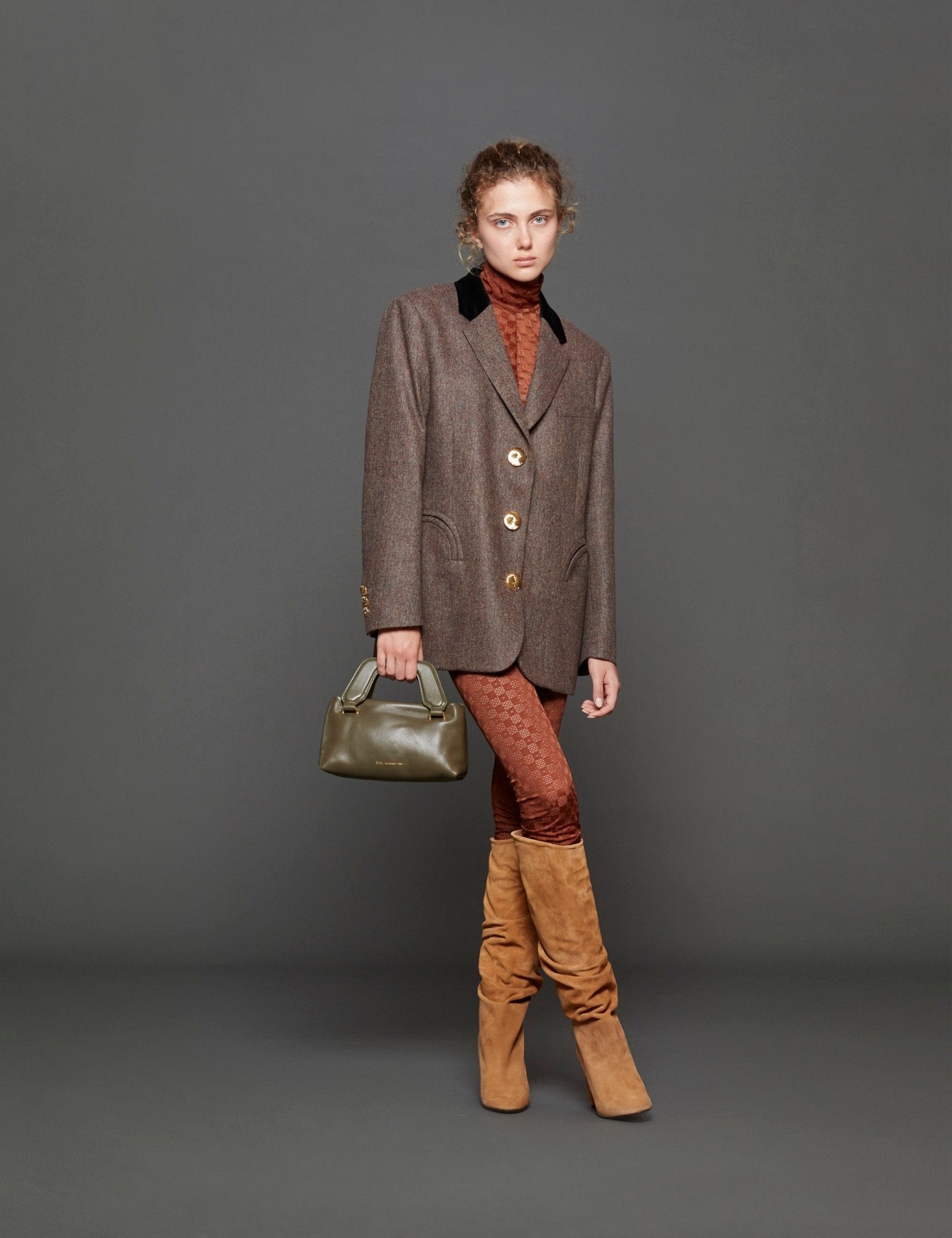 blazer samata marrone - blaze - blazer