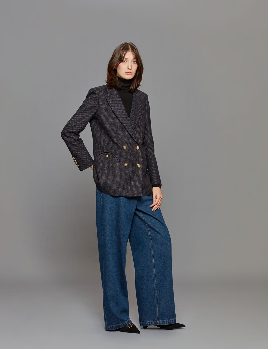 blazer tatiana everyday brown - blaze - blazer