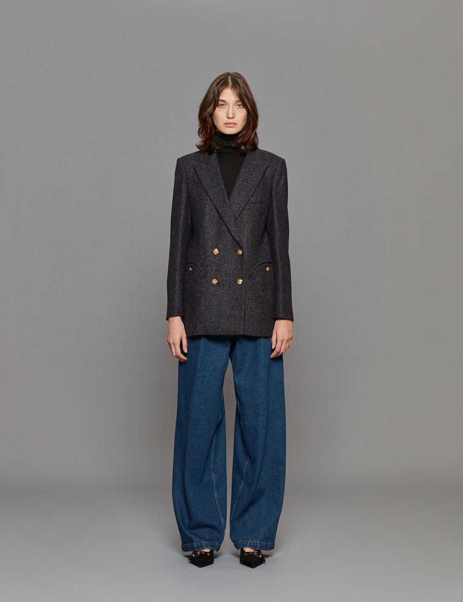 blazer tatiana everyday brown - blaze - blazer