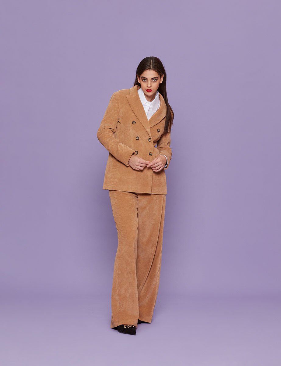 blazer velluto rocciatore camel - blufrida - blazer