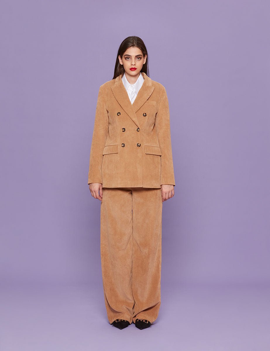 blazer velluto rocciatore camel - blufrida - blazer