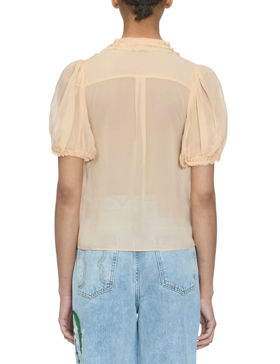 blusa adira manica sbuffo peony - ulla johnson - camicia manica corta