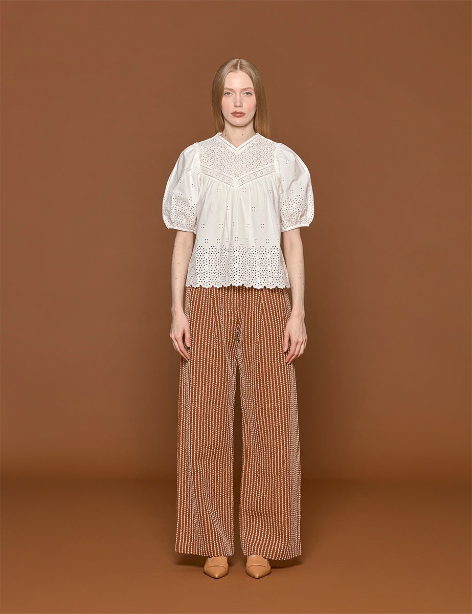 blusa aviana cowrie - ulla johnson - camicia manica corta